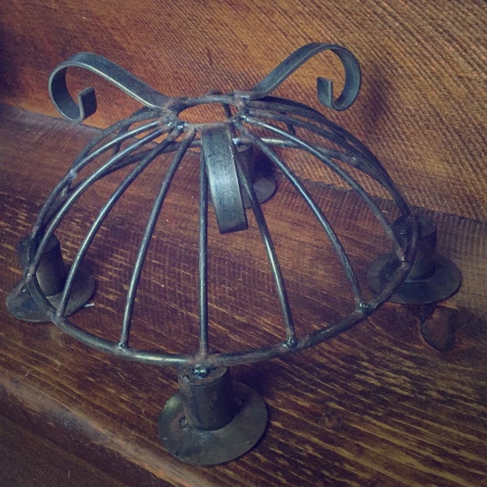 VTG 🕯 IRON CANDLE HOLDER - Picture 6 of 7